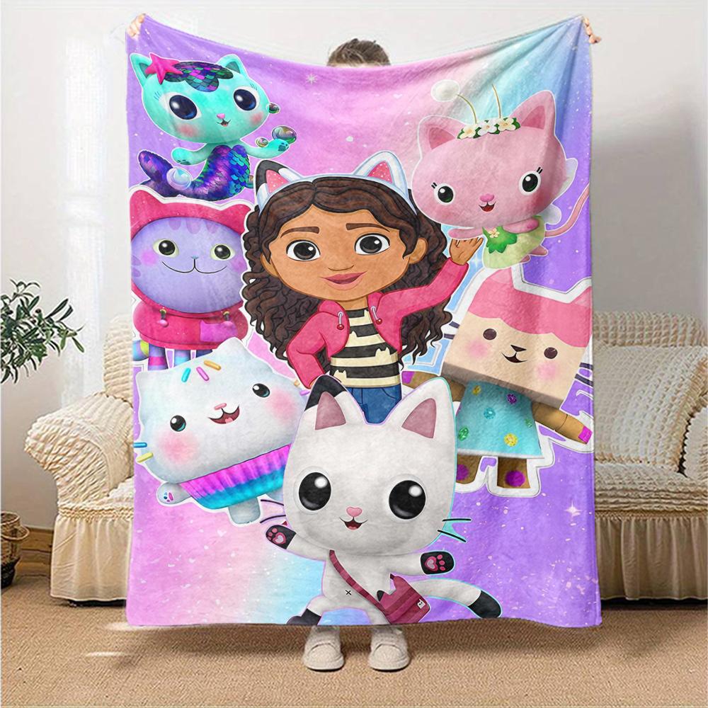 1pc Gaby's Bubble House2 Blanket, Gift, for Men and Women, Soft Blanket, Good for Sofa Bed Couch Travel, Lightweight Flannel Blanket