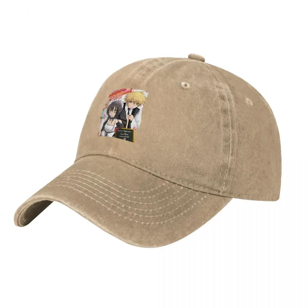 Maid Sama AnimeInspired demin Cap Durable for All Seasons Mens Cap Baseball Cap Men