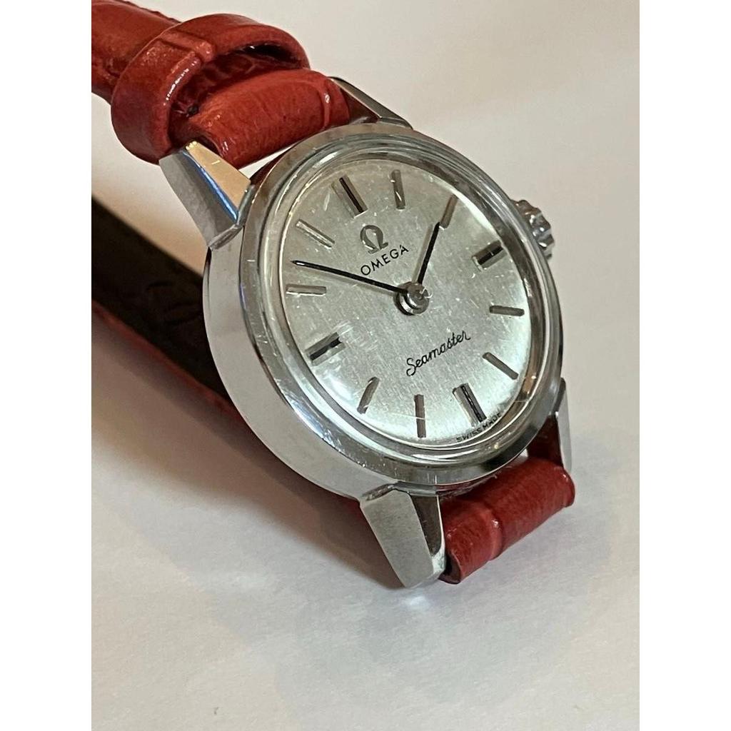 Used OMEGA Omega Seamaster ladies watch antique SS manual winding case included