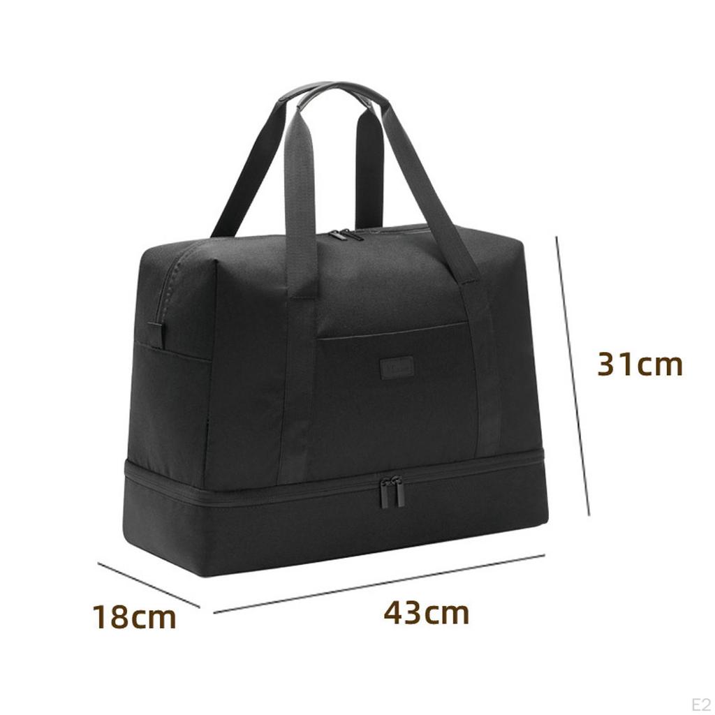 Compact Travel Duffle Bag with Shoe Storage