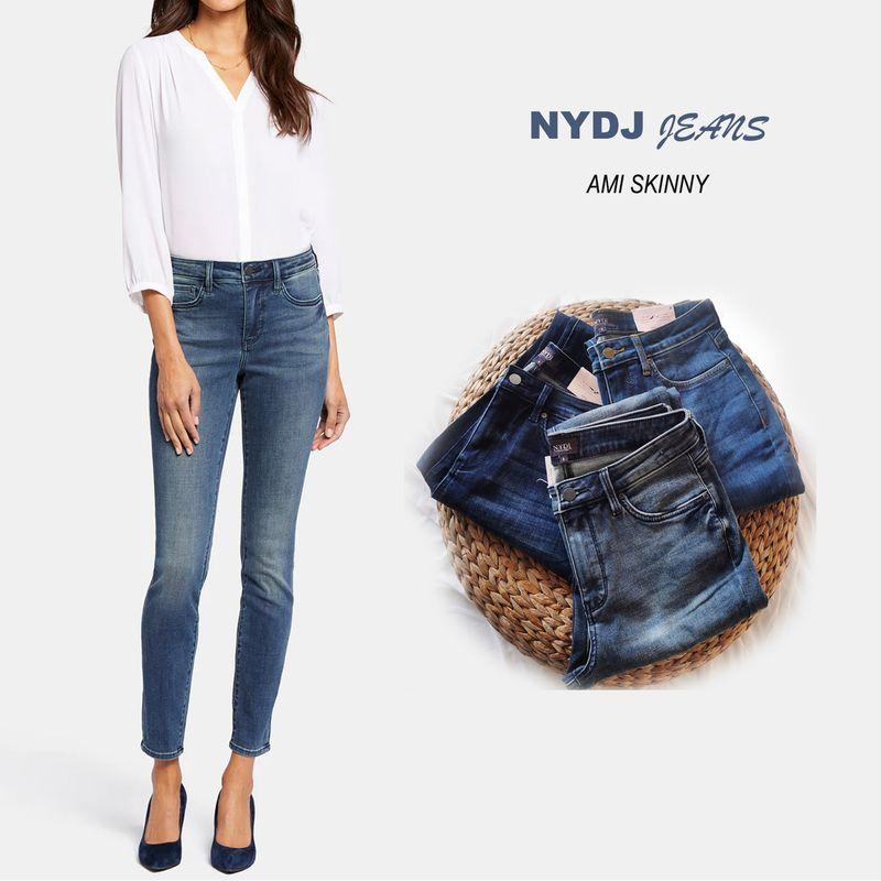 2 Pieces 10% Off Export USA Plus Size NY Family Ami Series Ankle Tight High Waist Stretch Pencil Feet Denim (Ankle-Length Pants)
