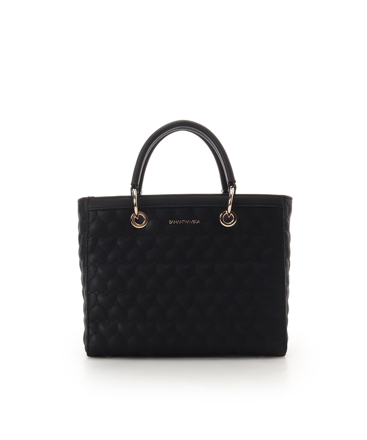Eternal Heart Quilted Handbag чёрный
