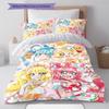 WonderfulPrecur,Winx Club Pattern Bedding,Quilt Set Quilt Cover Pillowcase Home Birthday Gift (1 * Duvet Cover + 2 * Pillowcase, Without Core)