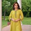 Indian Designer Top Tunic Cotton Slub Kurti Women Bollywood Party Wear Salwar Kameez Kurta Pant Set