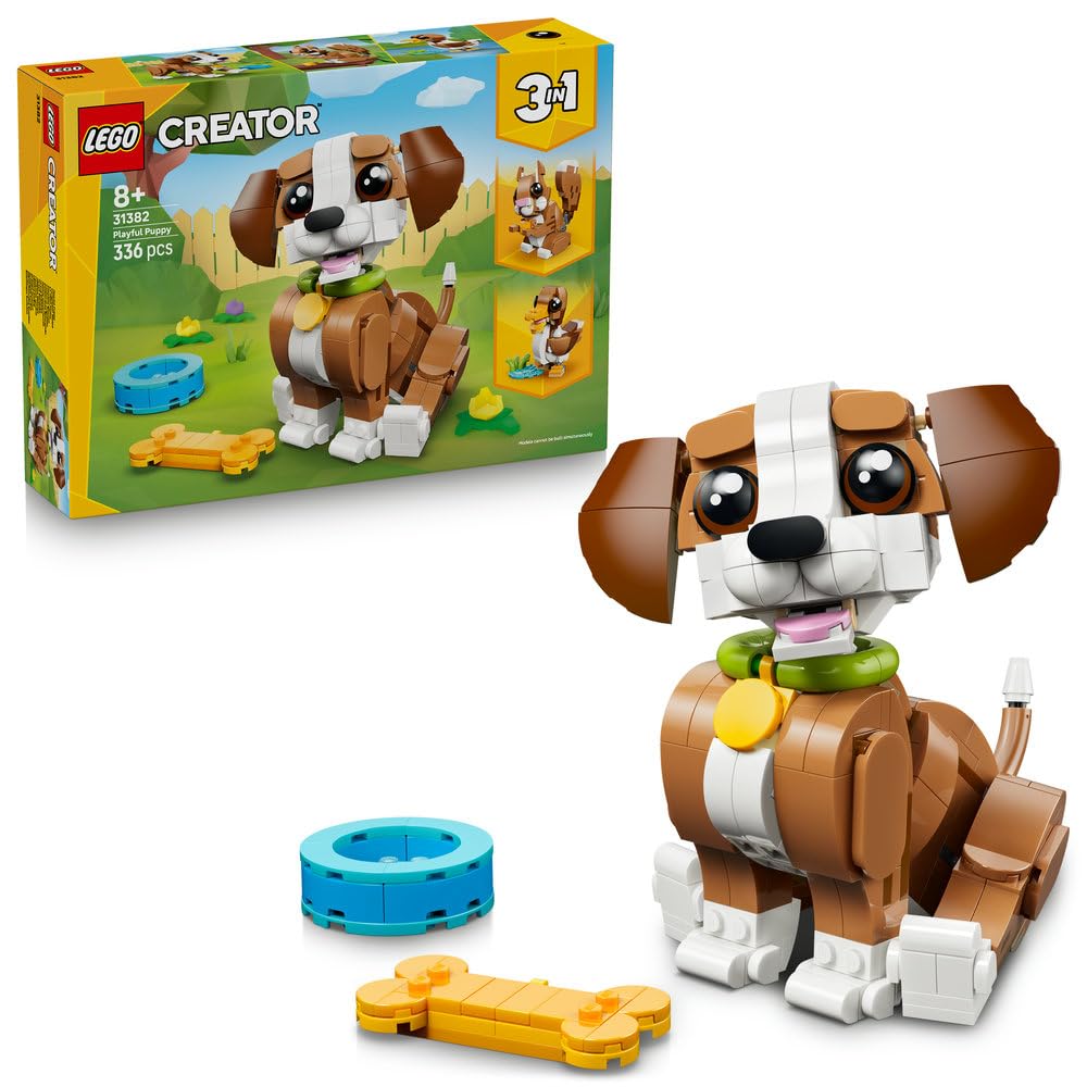 

LEGO Creator Let s Play Together! Mischievous Puppy Toy - Birthday Present - Building Blocks - Girls, Boys, Children Ages 8, 9, 10 - Elementary School