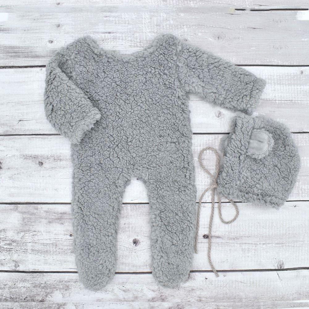 Creative Newborn Photoshoot Outfit Soft Knit Newborn Prop Set  Baby Photoshoot