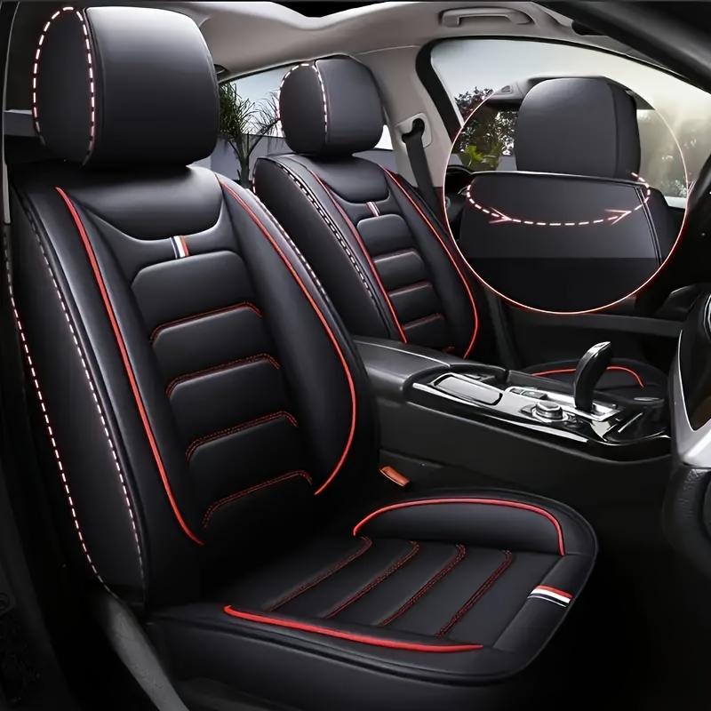 Complete Set of Waterproof Car Seat Covers for 5-Seat Suvs, Including Faux Leather Seat Covers Compatible with All Five-Seat Models