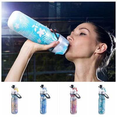PE Drink Spray Cup Drinkware Sport Fitness Water Cup Travel Bottles Spray Water Bottle  Cycling
