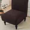 Washable Armless Chair Cover Single Seat Chair Dust Cover Durable Chair Slipcover  For Dining Room