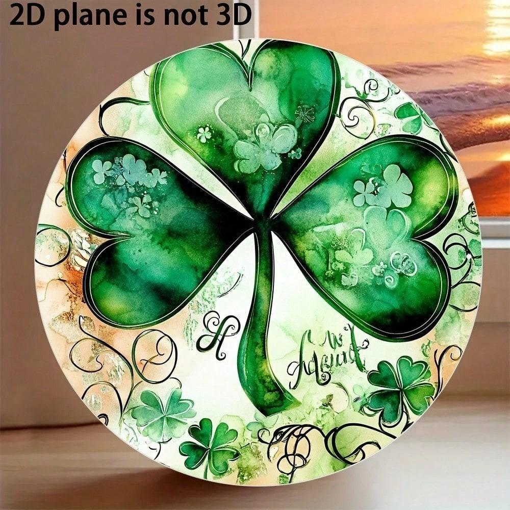 St. Patrick's Day Metal Wall Art, Irish Garden Decor, Indoor Outdoor Home Ornament
