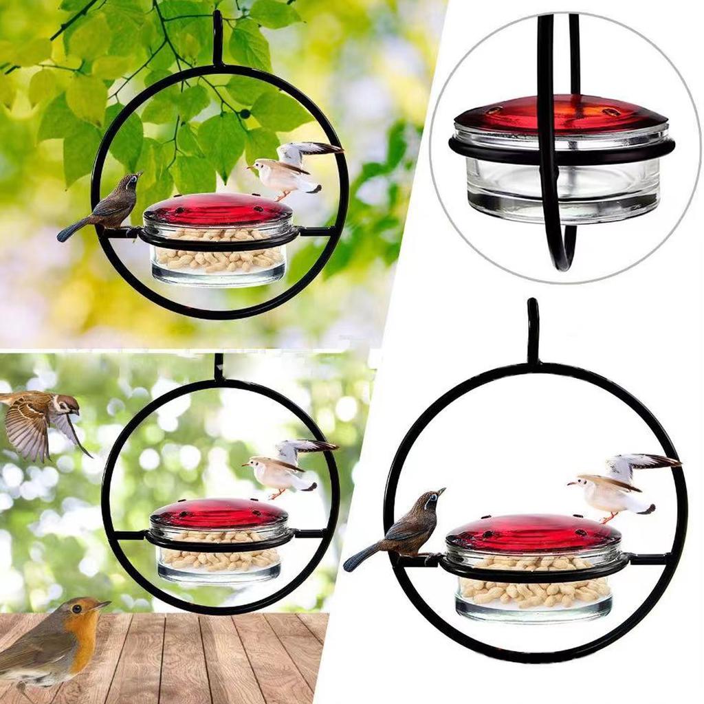 Feeder Beautiful Lightweight  ing Bird Feeder with 4 Ports for Outdoor Backyard