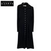 Corte Di Kel [corte Di Kel] Black Cashmere Long-sleeved Dress Dress 46 blackUsed