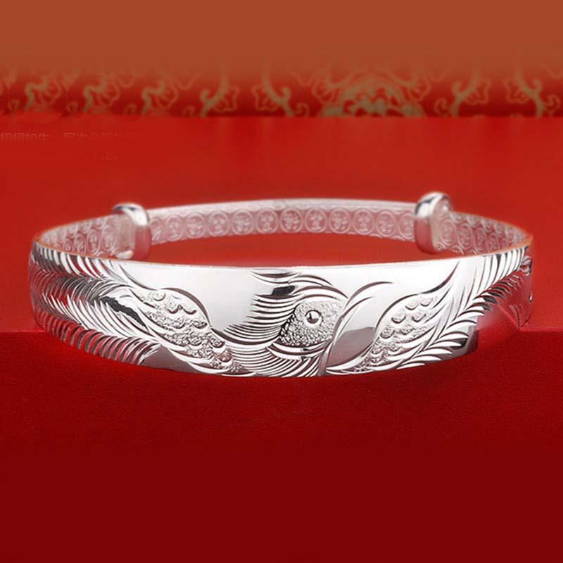 Phoenix Laiyi Korean-Style Silver-Plated Push-Pull Women's Bracelet