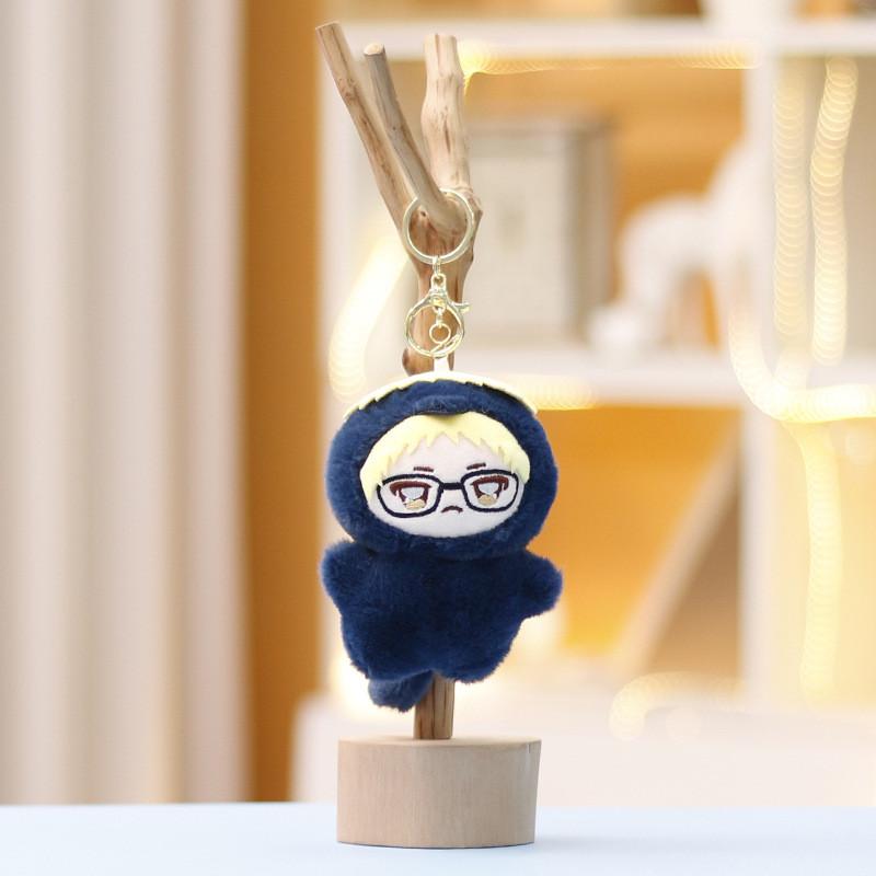 Charming Volleyball Boy Plush Pendant Soft Keychain For Anime Lovers Cute Doll Accessory