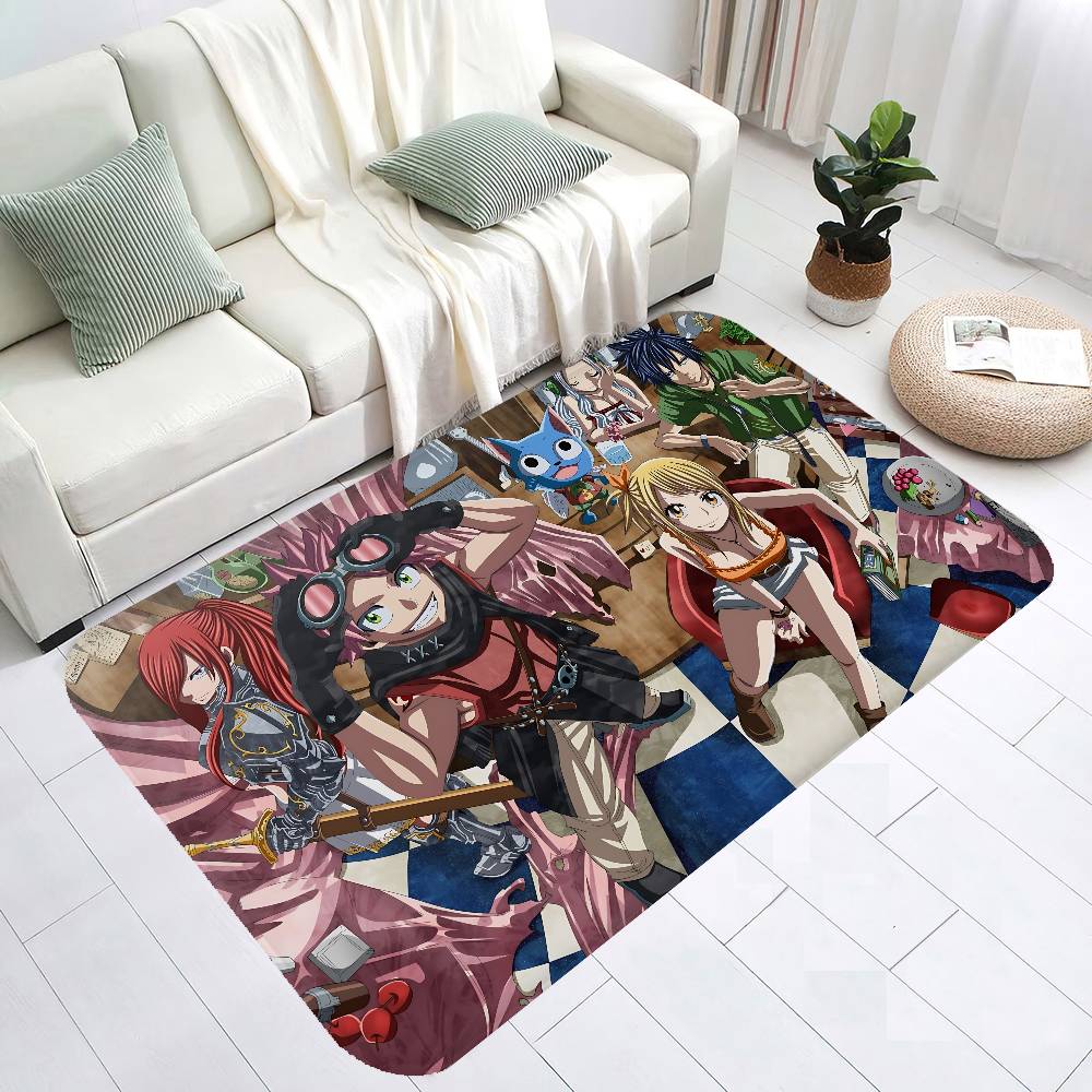 ANIME FAIRY TAIL CARTOON Room Mats Cheaper Anti-slip Modern Living Room Balcony Printed Modern Home Decor