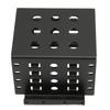Supporto per HDD da 2,5 pollici Design Vuoto in Lega di Alluminio Gabbia per Hard Disk da 2,5 pollici ad Alta Durezza per HDD SSD IDE da 2,5 pollici Nero