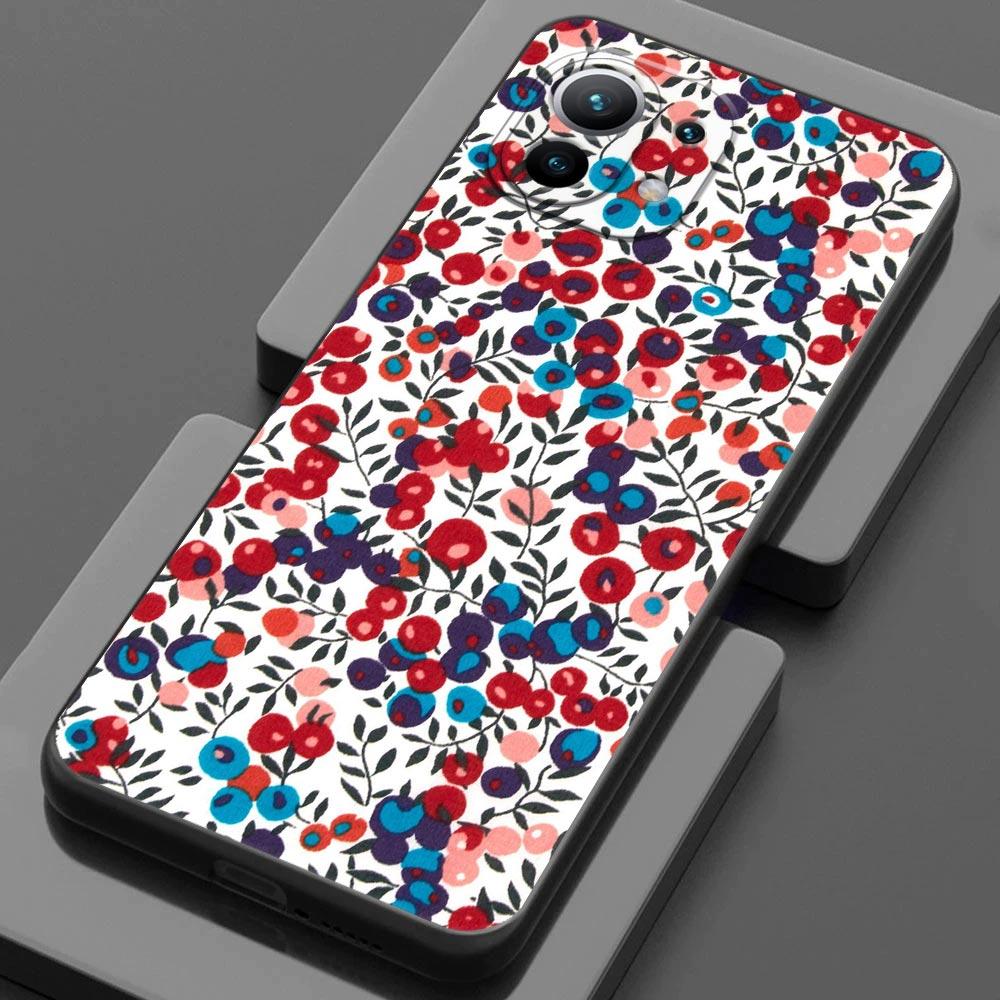 Flowers of London Case for Xiaomi Mi 11 Lite 5G NE 11i 11X 11T 12 Pro Poco F1 F3 X3 GT X4 NFC Pro Cover Betsy Theodora Wiltshire