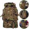 80L Tarnfarbener Wanderrucksack mit mehreren Staufächern, für Outdoor-Camping und für Männer & Frauen