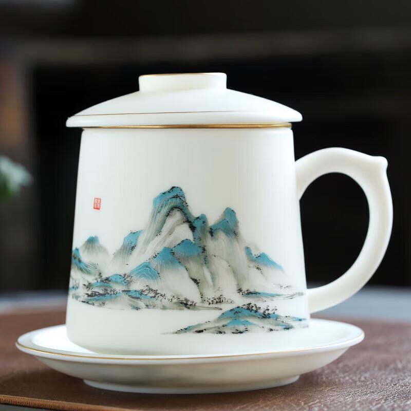 Chaxun 'A Thousand Miles' Porcelain Tiger Tea Cup Gift Set