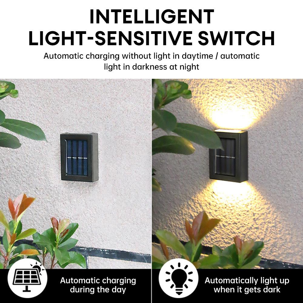 Solar Wall Light Up and Down Spot Lights Street Wall Light Lamp Solar Powered Sunlight Waterproof Solar Lamp Garden Decor