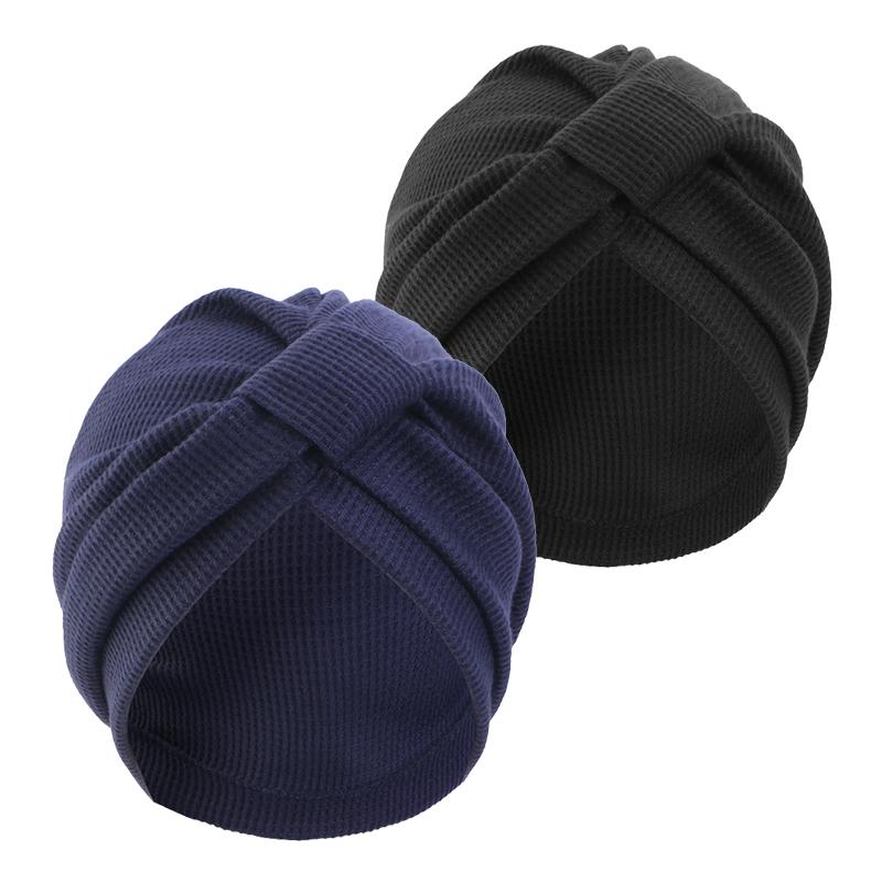 2 шт./лот Женская шляпа-платок дышащий хлопок плотная вафельная квадратная шляпа-платок индийская шляпа этнический платок One Size