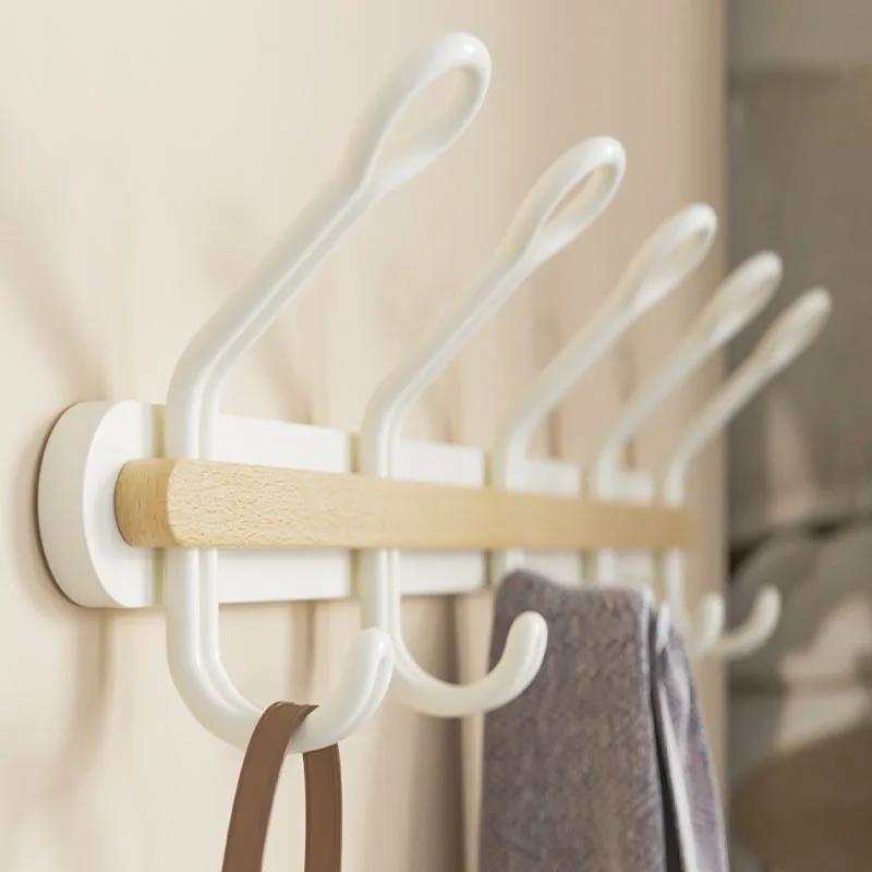 Design Door Hook Modern Wall Clothes Hanger Strong Adhesive Bathroom Hook Coat Rack Home Accessories Useful Storage Organization