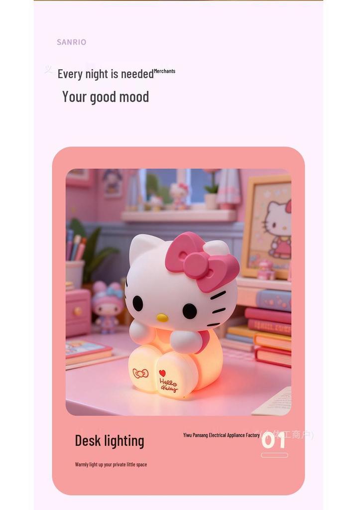 Silicone Panda Night Light: Baby Bedroom Lamp, Eye-Friendly & Rechargeable for Night Feeding