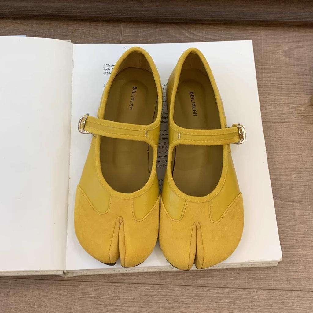 Fashion IPPEUM Tabi Shoes Ballet Flats For Women 2025 New Vintage Ballerina Shoes Split Toe