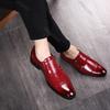 Fashion Formal Office Men Dress Shoes New Classic Designer Oxfords Footwear For Wedding Party Business Flat Shoes Men's Loafers