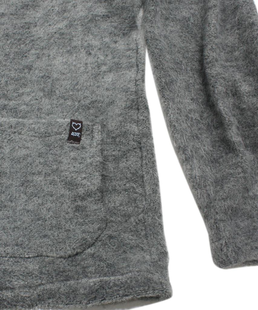 Azender Melange Pocket Cardigan Gray