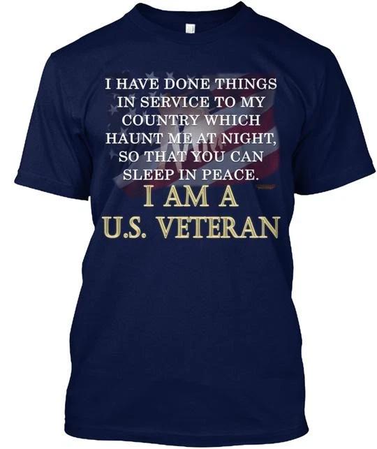 

US Veteran T shirt Made in the USA Size S to 5XL M