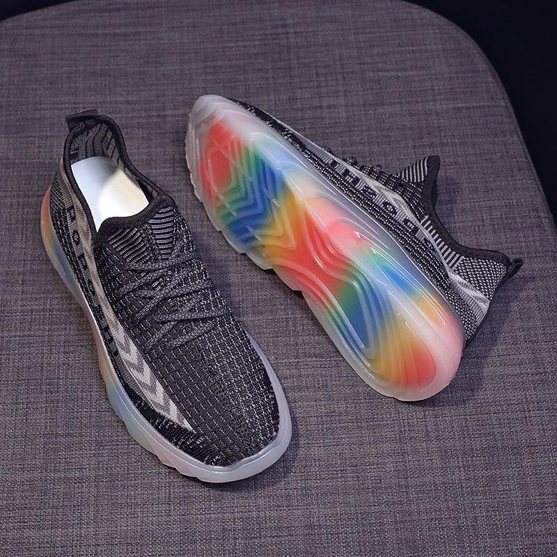 Autumn fly-woven women's shoes sports shoes versatile fashion sole casual shoes