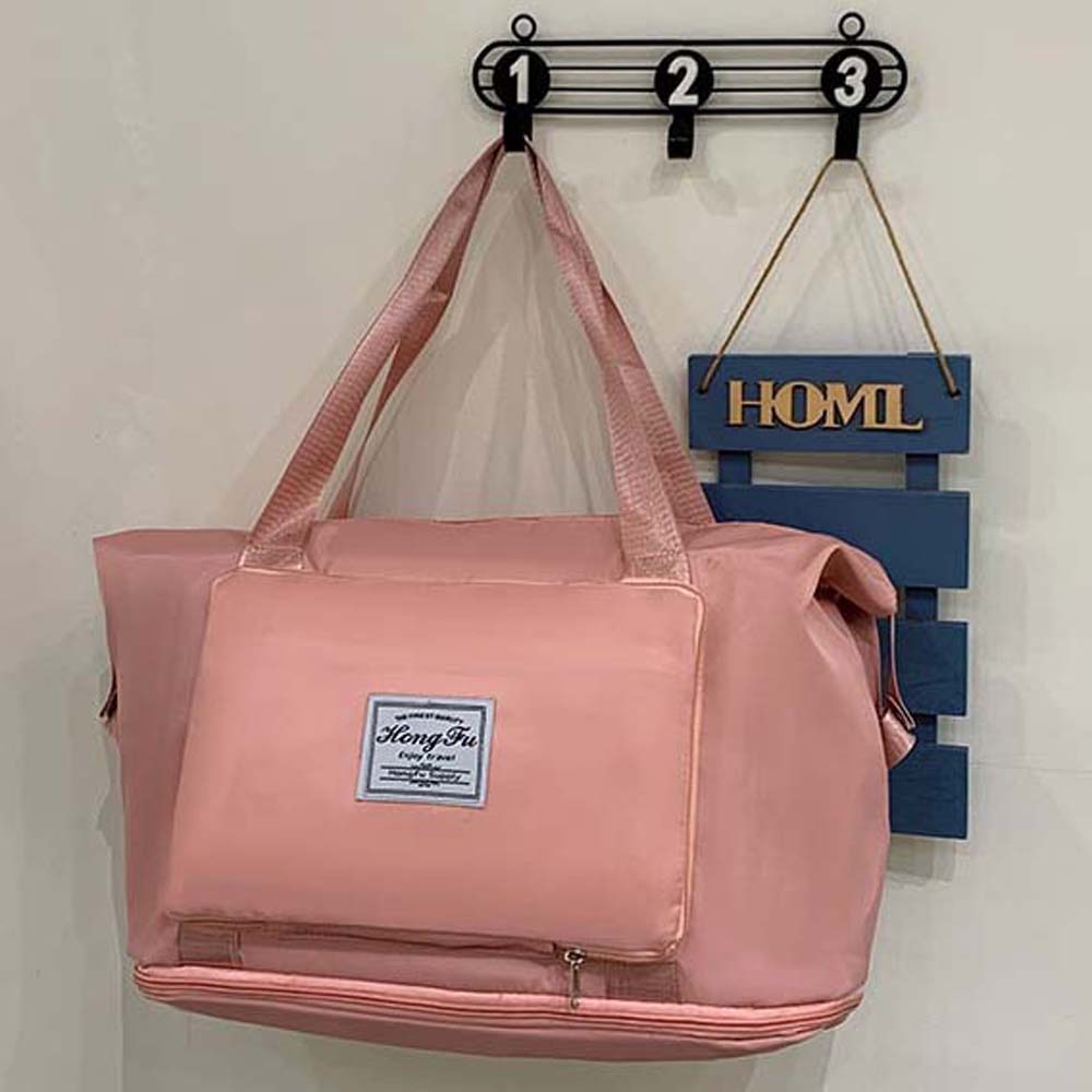 Foldable Expand Luggage Bag Sturdy Large Capacity Handbag Oxford Cloth Travel Bag  Work