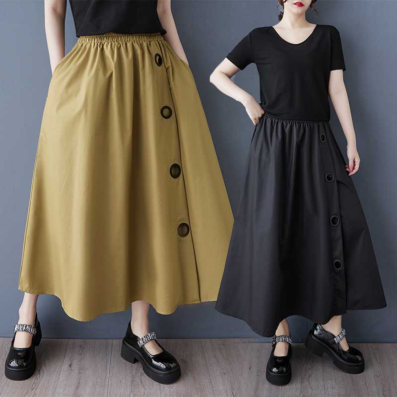 

Loose Oversized Cropped Pants with Wide Legs and Skirt one size армія зелений колір