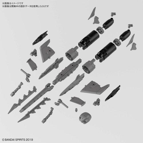 BANDAI SPIRITS 30MM Exar Vehicle (Attack Submarine Ver.) Light Gray 1/144 Scale Color-coded Plastic Model