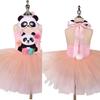 3 Piezas Disfraces de Animal Panda Accesorios Máscara de Panda 3D Cola Vestido Tutú para Niños Niñas Halloween Cosplay Accesorios de Fiesta