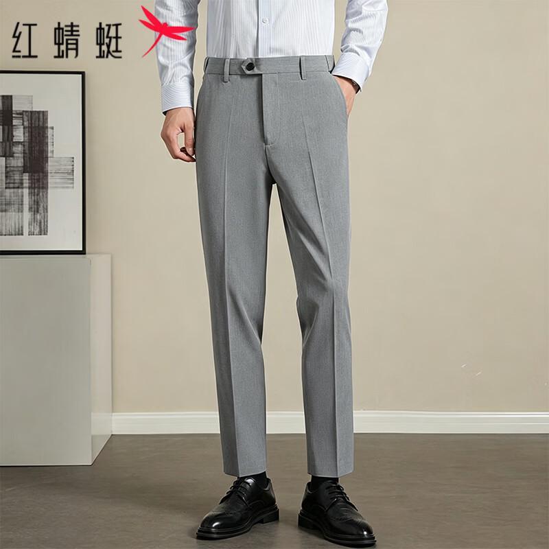 RED DRAGONFLY Men's Business Casual Straight-Leg Pants