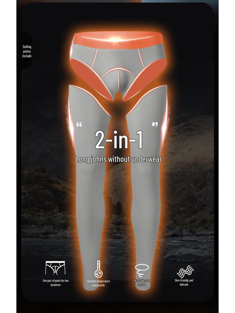 Schmale Baumwollstrumpfhose für Herren im Herbst & Winter - warme, dünne, jugendliche Leggings