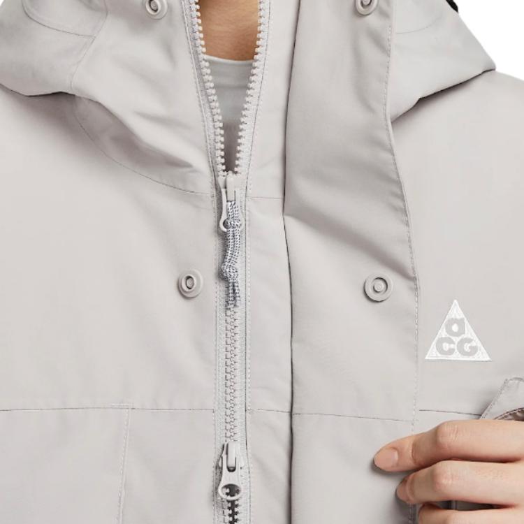 Nike Storm-FIT ACg Series Skull Peak Primaloft Logo Solid Versatile Windproof Water-Repellent Jacket Women Jacket FV7328-009