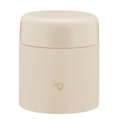 ZOJIRUSHI MahobinThermo-Suppenglas Lunchglas Nahtlos 300ml Beige Deckel und Dichtung sind integriert Nur 3 Teile zum Waschen SW-KA30-CM