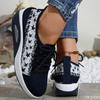 Fashion Sports Shoes for Women 2025 New Thick Soled Color Blocked Casual Low Top Running Breathable Vulcanized Shoes Platform Sneakers