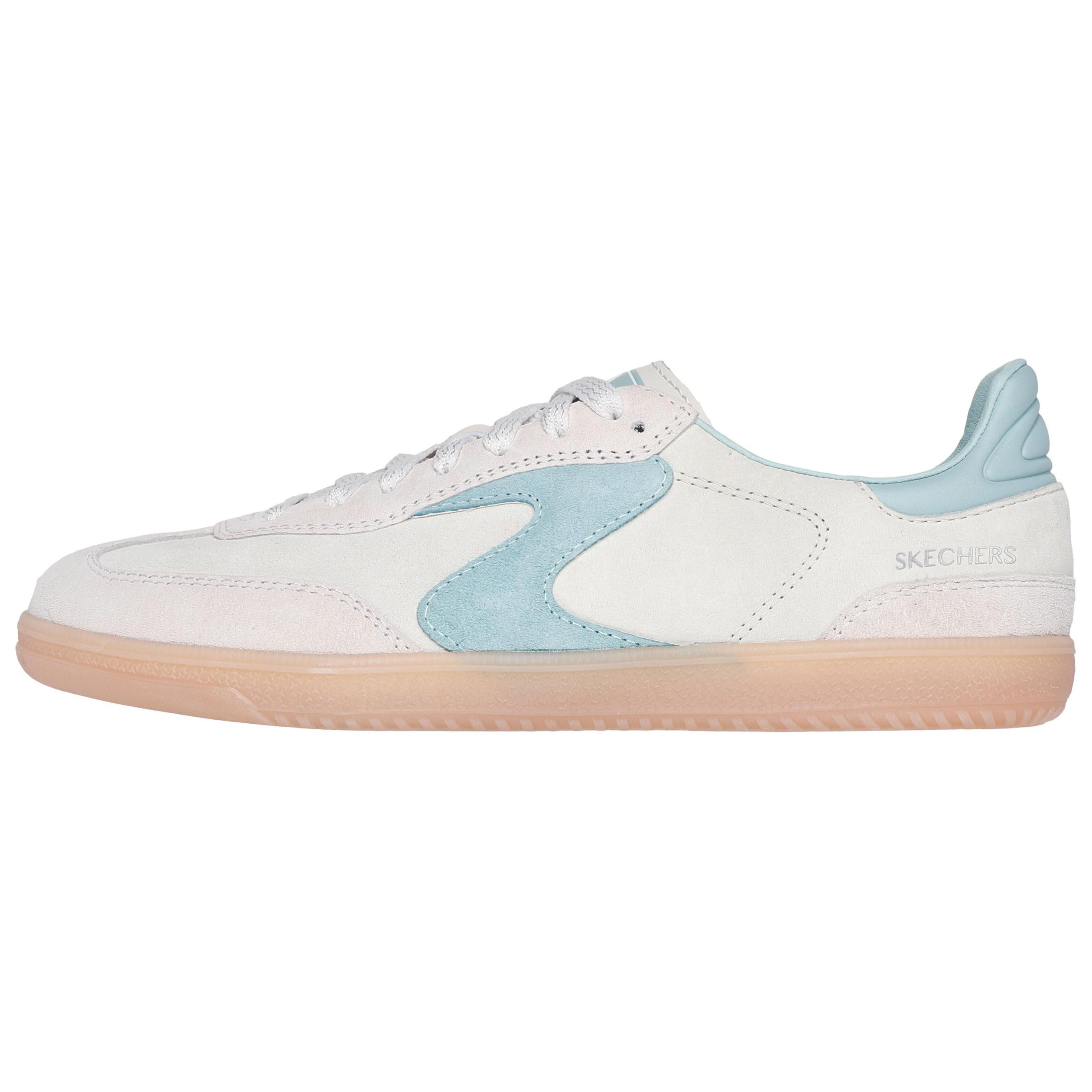 Skechers Hotshot For The Win Comfortable Minimalist Low-Top Skate Shoes Women sneaker White Blue 185234-NTAQ 35