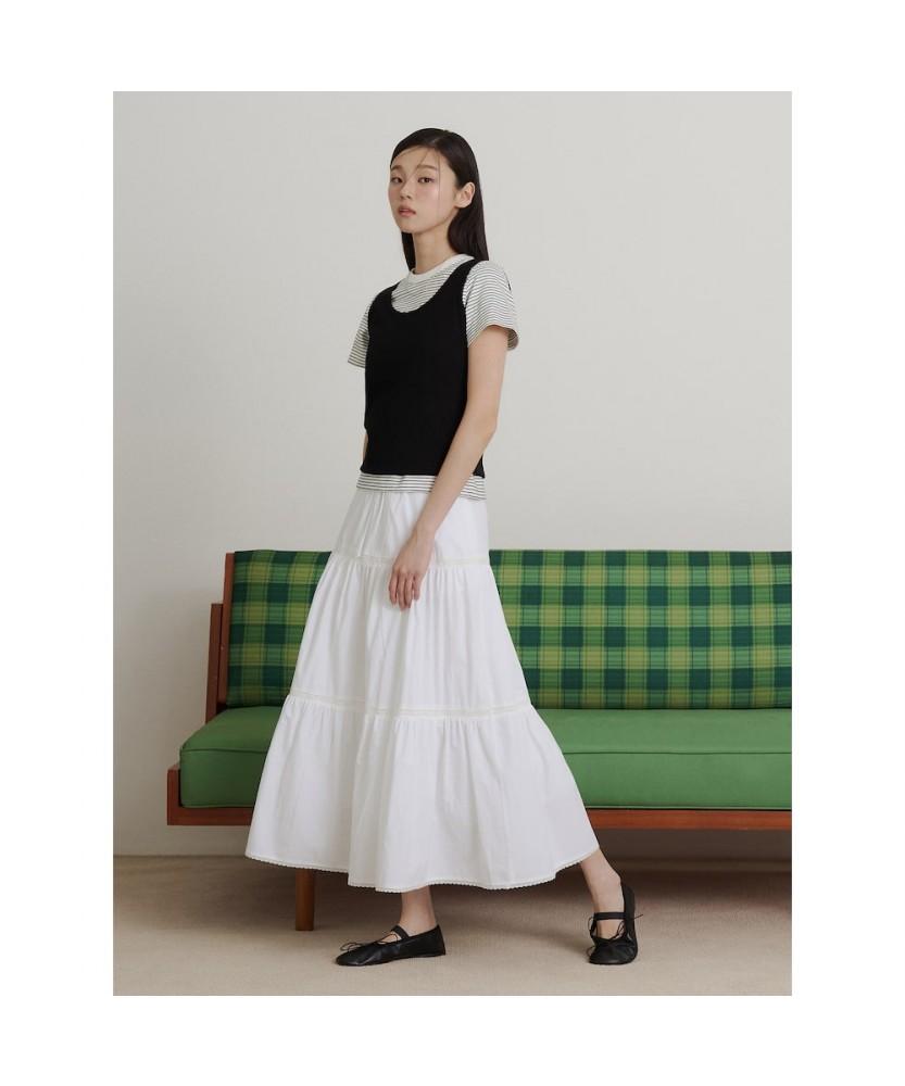 Binpolleidiseu [B. My] Eyelet Sleeveless T-Shirt Black (Bf6442N025)