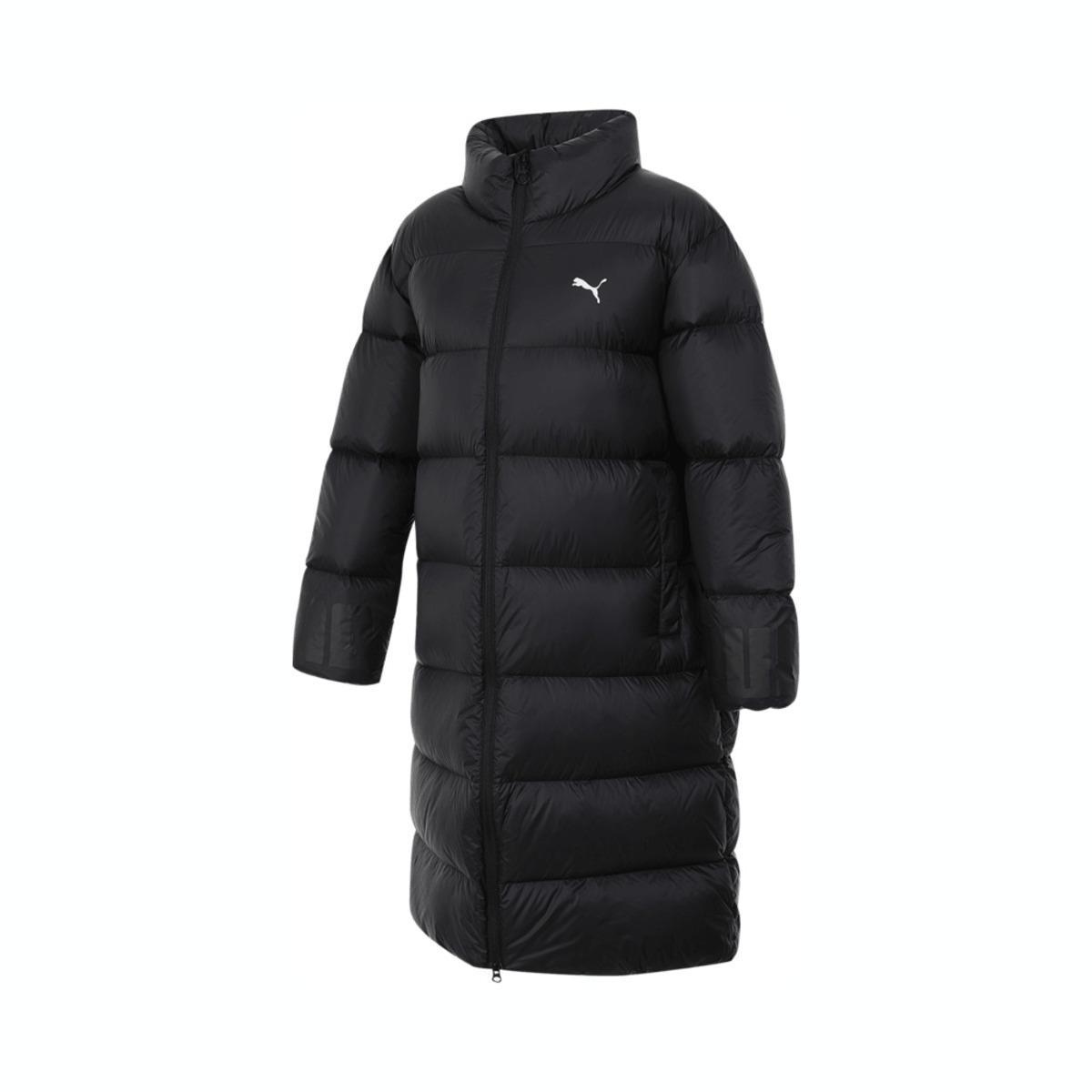 

Puma Zipper Stand Collar Long Down Jacket Women Outerwear Black 688798-01 M