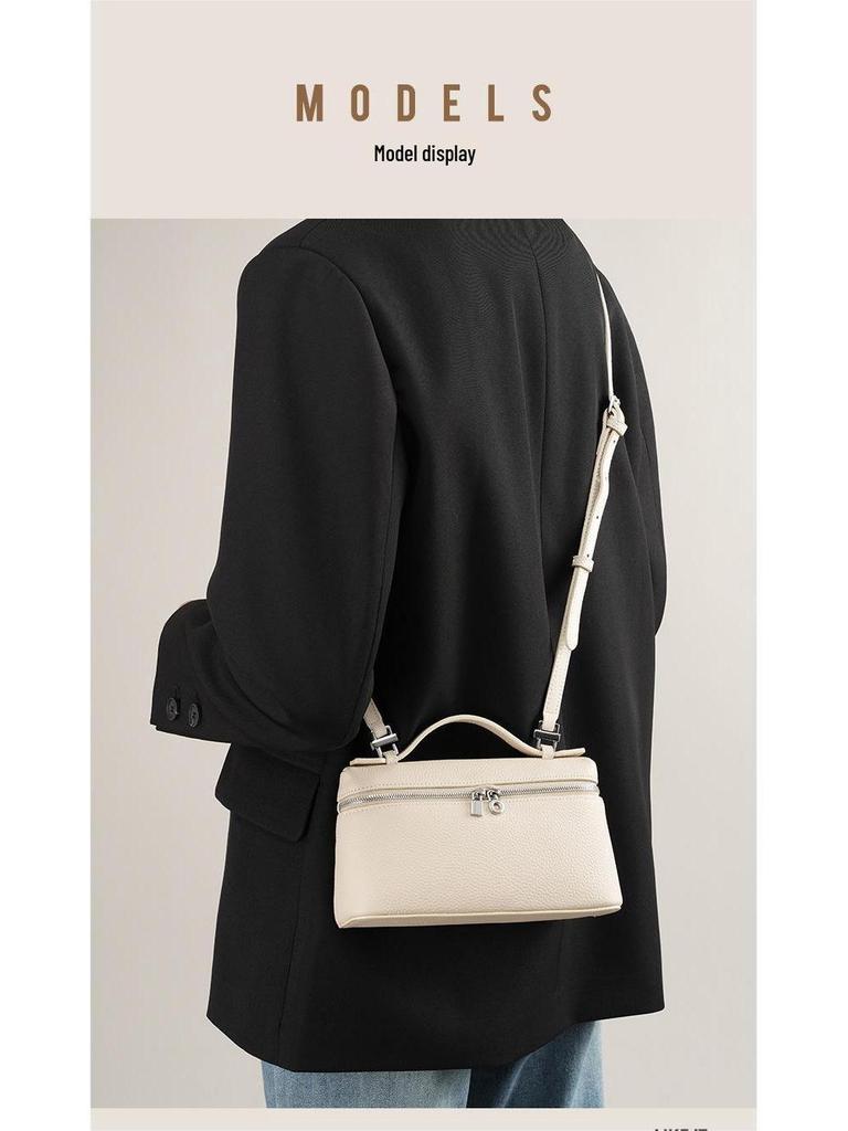 Autumn-Inspired Women's Single Shoulder Crossbody Handbag - Versatile Niche Lunch Box Style