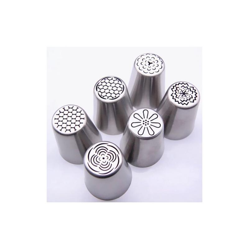 Luxurious 8pcs Russian Tulip Flower Cake Icing Piping Nozzles For Elegant Decorating