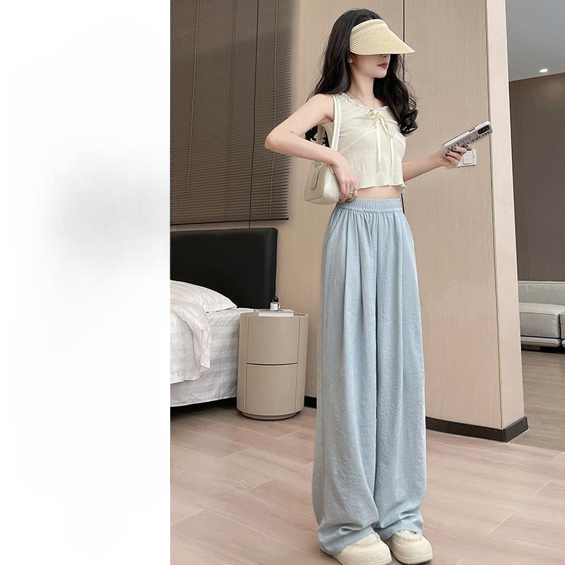 

Белые молочные брюки Fu Bingsi Yamamoto для женщин на весну и осень, новые повседневные брюки с высокой талией и ниспадающей текстурой, широкие брюки XL