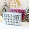 100pcs Plastic Material Christmas Ball 3/4/6cm Size Multi Color Hanging Ornament Waterproof Shatterproof