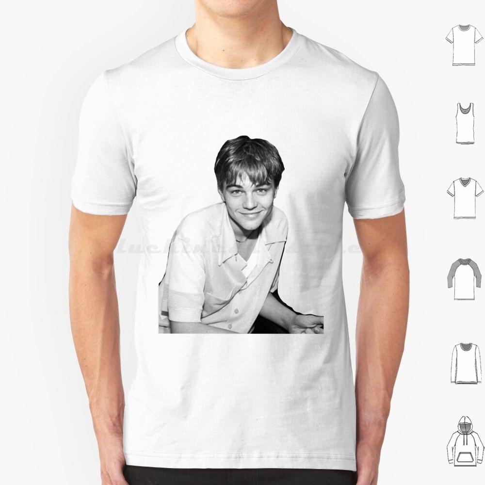 Young Leonardo Dicaprio Smile T Shirt Cotton Men Women DIY Print Leonardo Dicaprio Leonardo Leo Young Leo Titanic Dicaprio 90s