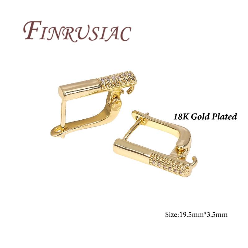 1 Pair/lot 18K Gold Plated French Earring Hooks Earwires Earrings Clasp,DIY Earrings Making Accessories